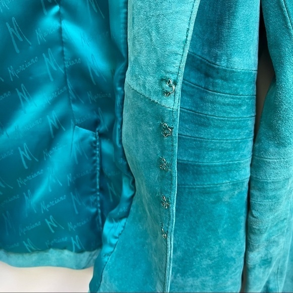 Marciano Turquoise Suede Jacket - Picture 8 of 16